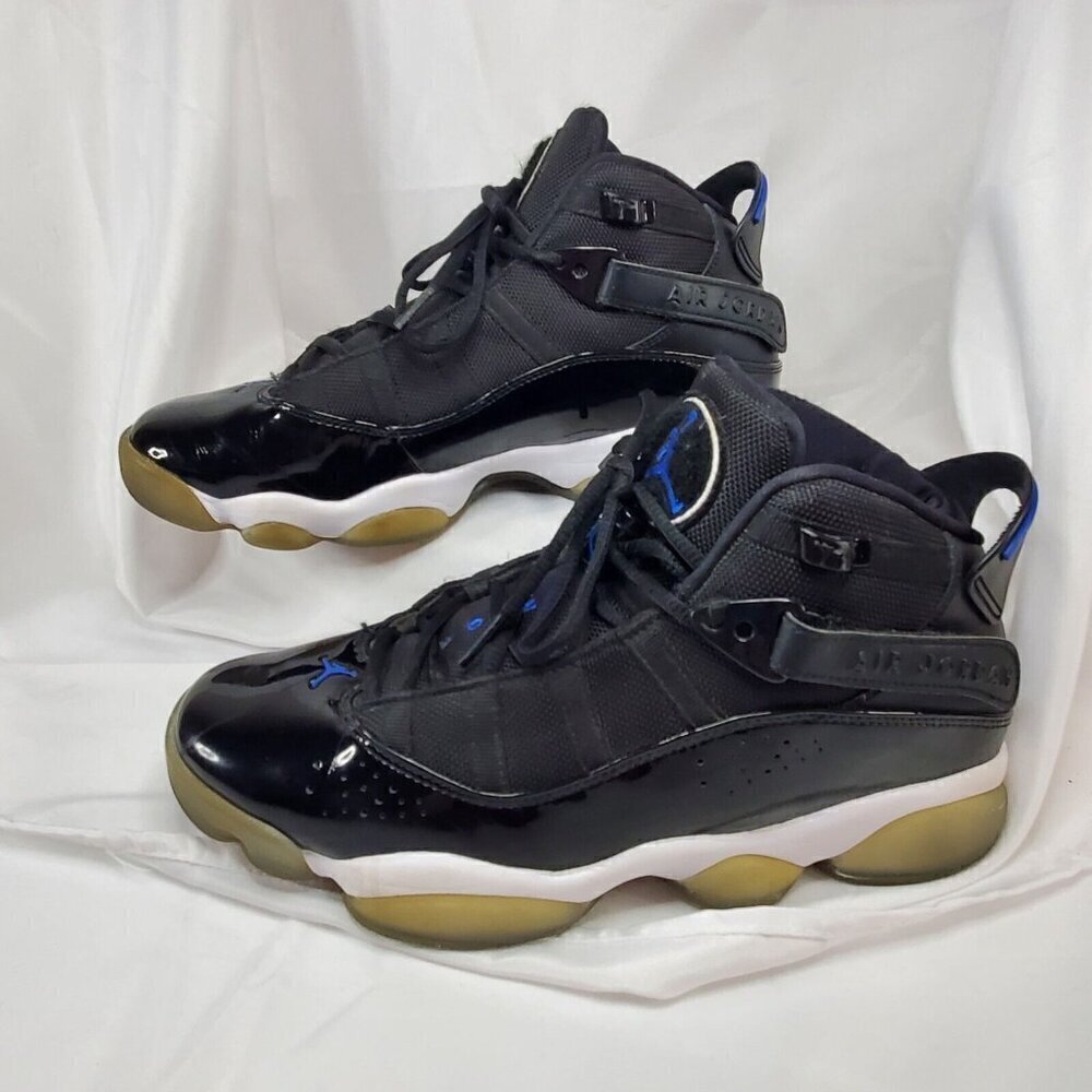 Nike Air Jordan 6 Rings Men Size 8 322992-016 Space Jam black Blue Shoes - Picture 6 of 16